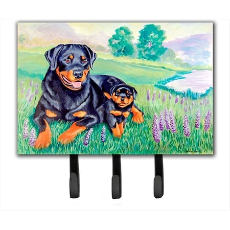 Carolines Treasures Rottweiler Leash Holder or Key Hook 7141TH68